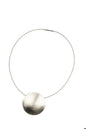 SILVER DISC NECKLACE
